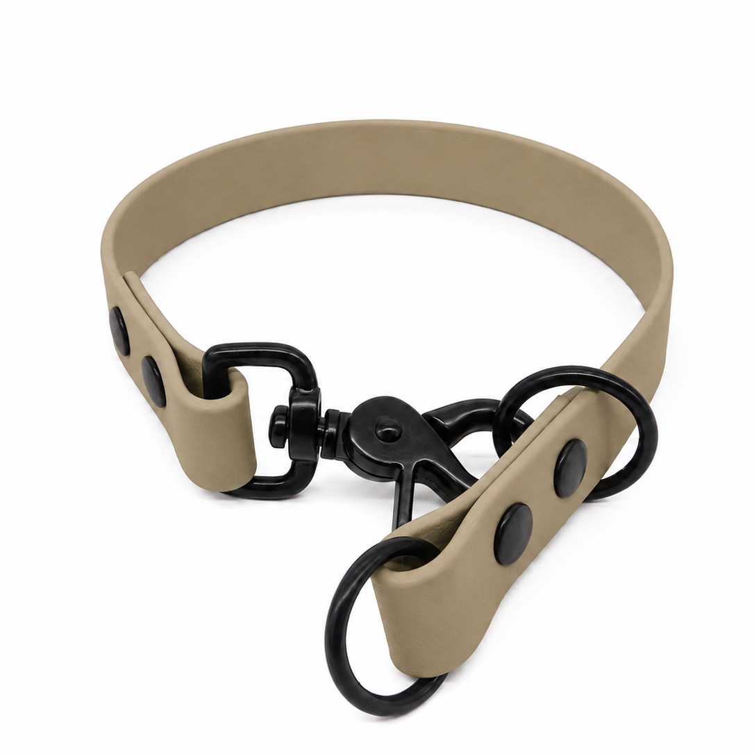 Beige Biothane slip collar