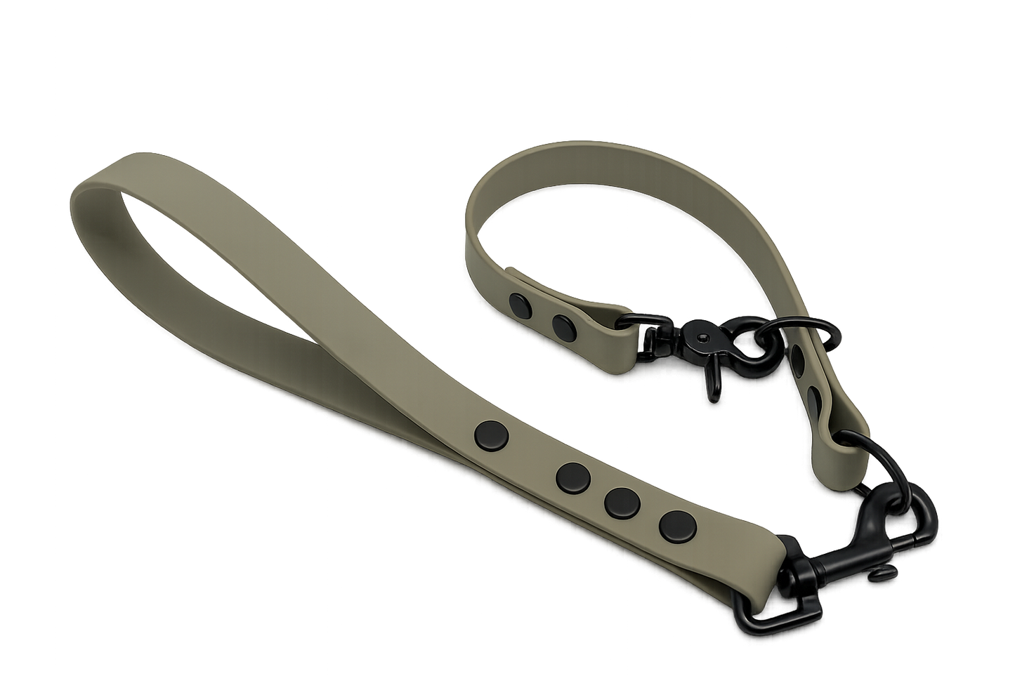 Olive Waterproof Biothane Slip Dog Collar