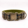 Extra Wide 38mm - Autumnal Houndstooth Harris Tweed Dog Collar