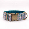 Extra Wide 38mm - Wisteria Houndstooth Tweed Dog Collar