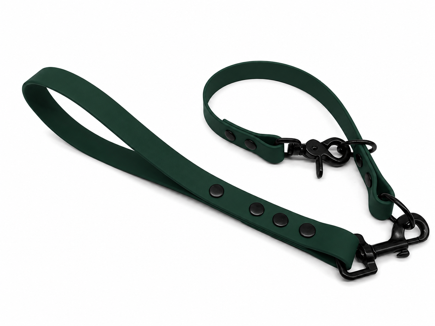 Dark Green Waterproof Biothane Slip Dog Collar
