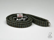 Autumn Houndstooth-Buckle Fastening Luxury Harris Tweed Dog Collar