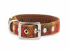 Autumnal Check - Buckle Fastening Luxury Harris Tweed Dog Collar