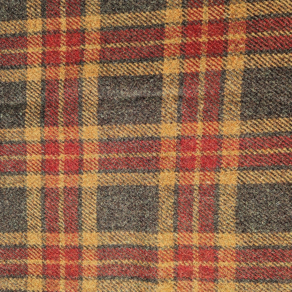 Autumnal Check - Buckle Fastening Luxury Harris Tweed Dog Collar