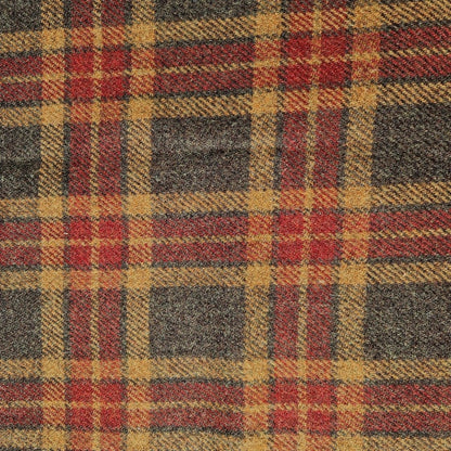 Extra Wide 38mm - Autumnal Check Harris Tweed Dog Collar
