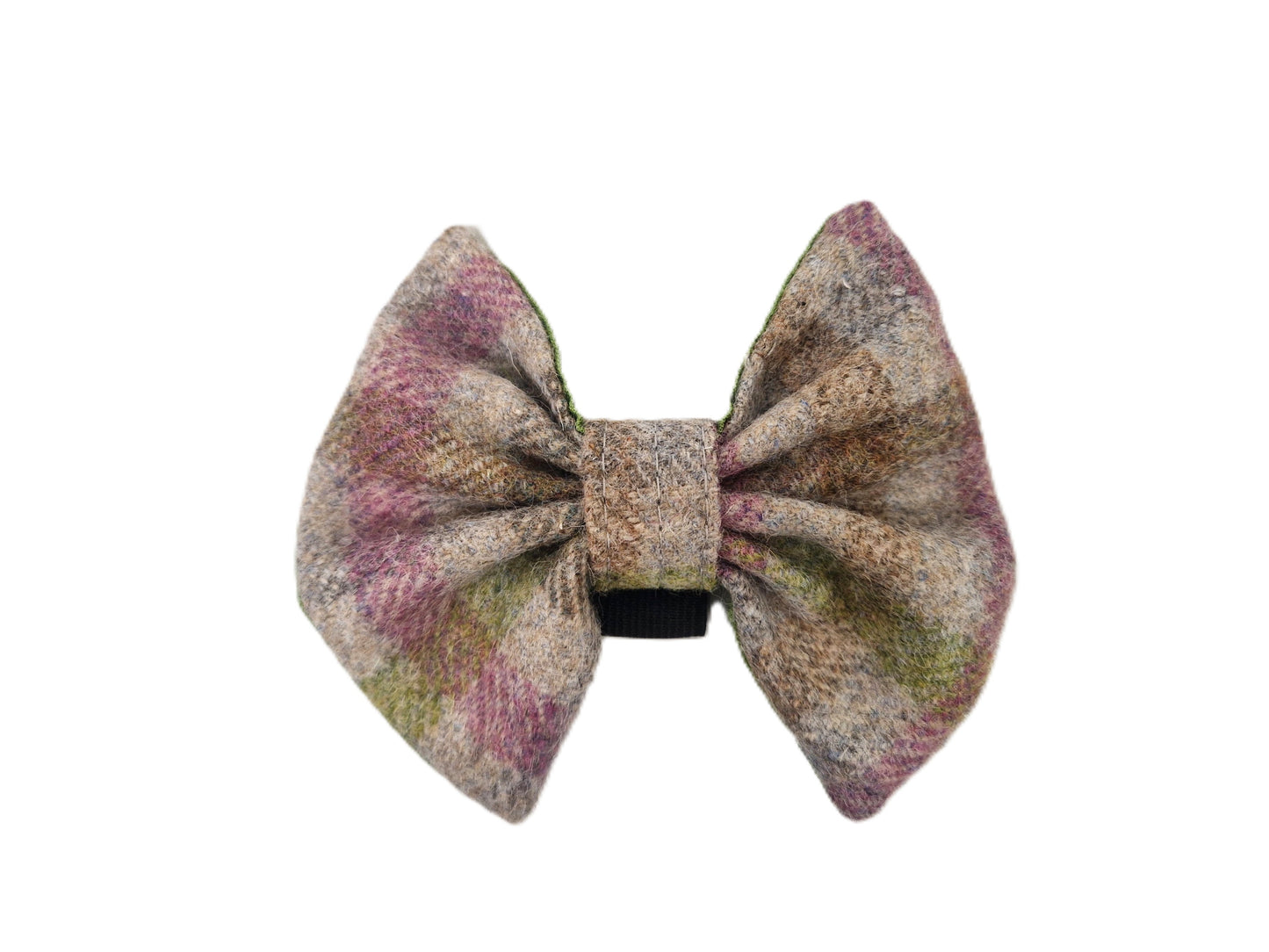Abraham Moon Bibury Heather Check Luxury Dog Collar