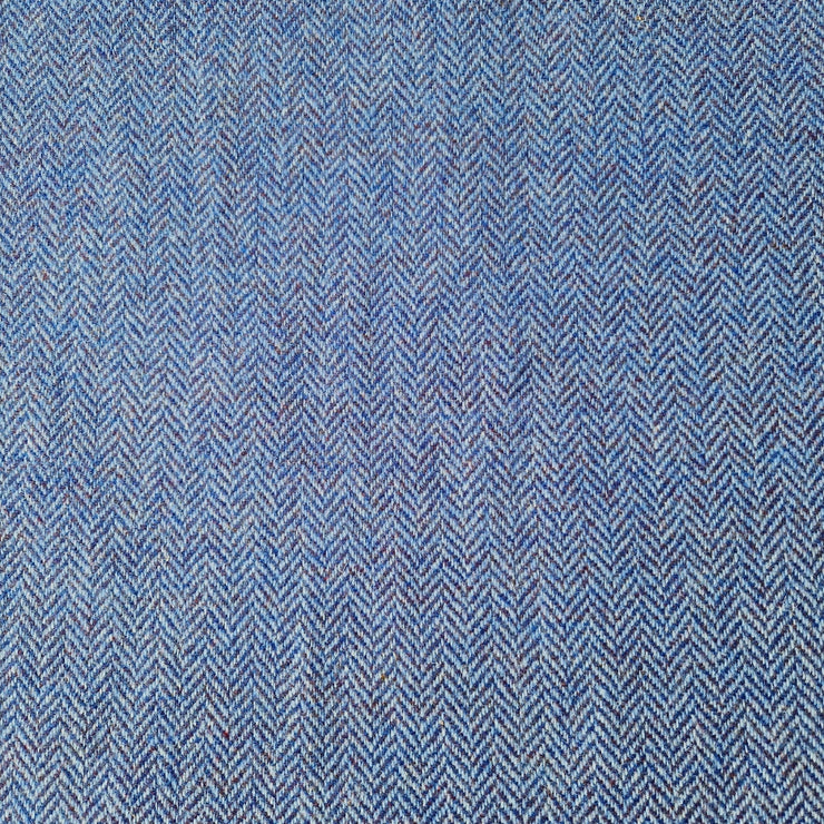 Blue Herringbone -Buckle Fastening Luxury Harris Tweed Dog Collar