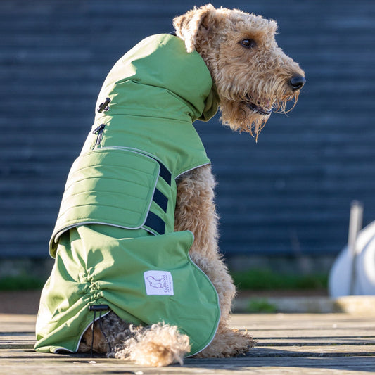 Collared Creatures Green Superior Waterproof Dog Coat