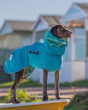 Collared Creatures Teal Superior Waterproof Dog Coat