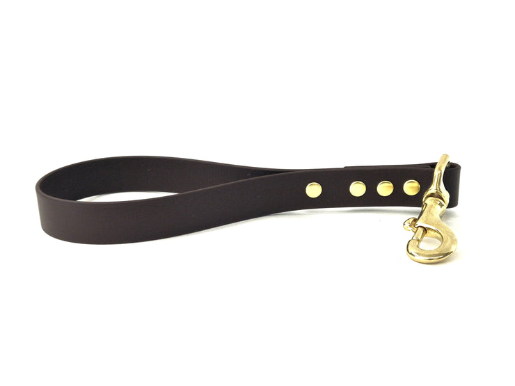Dark Brown Waterproof Biothane Traffic Handle Handmade in Yorkshire