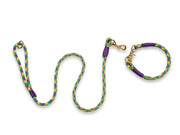 Donatello Handmade Rope Dog Collar with Whipping by Collared Creatures. UK Made Luxury Rope Dog Collar with Matching Dog Leash.
