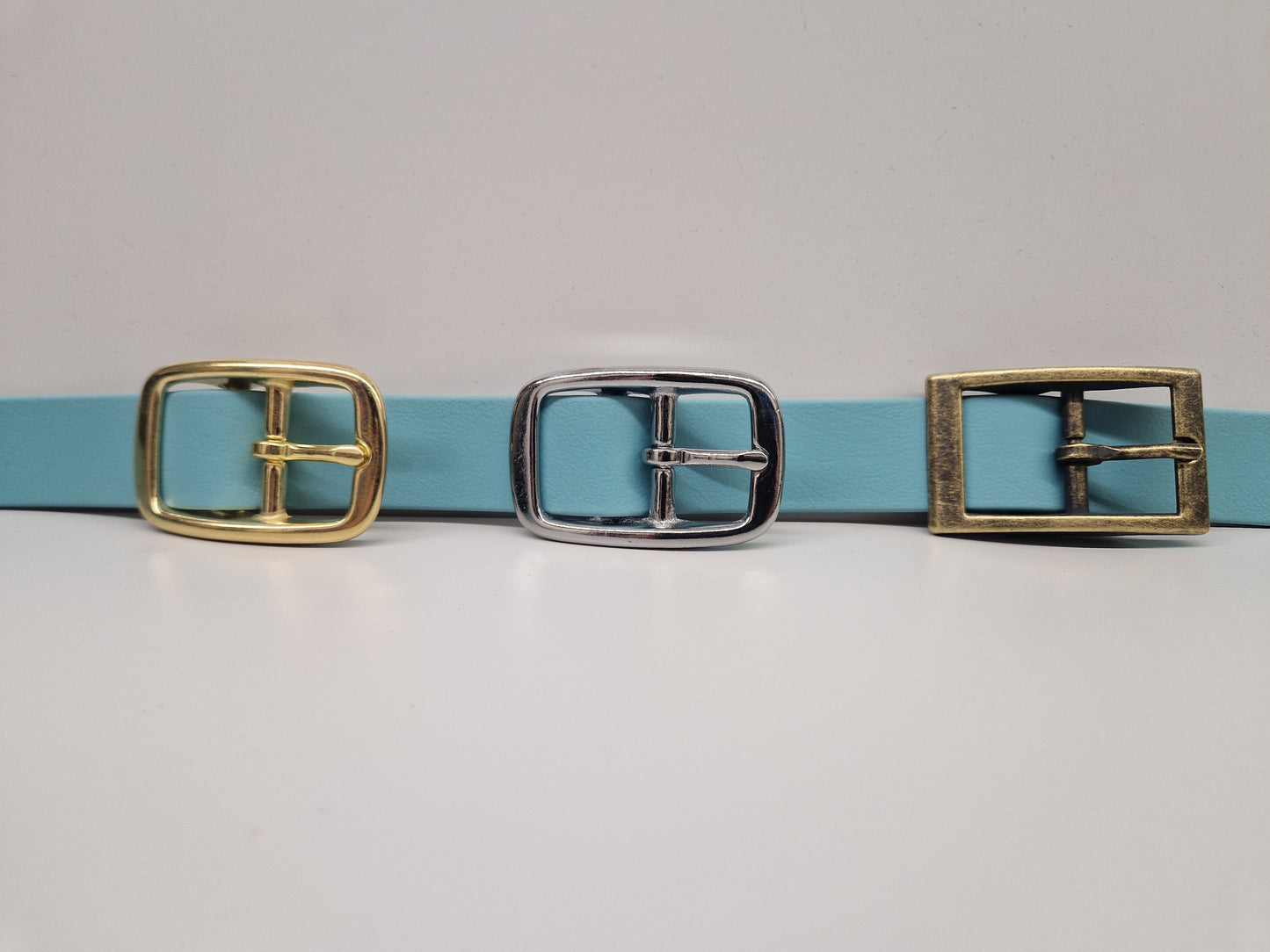 *New* Duck Egg Blue Waterproof Biothane Buckle Dog Collar