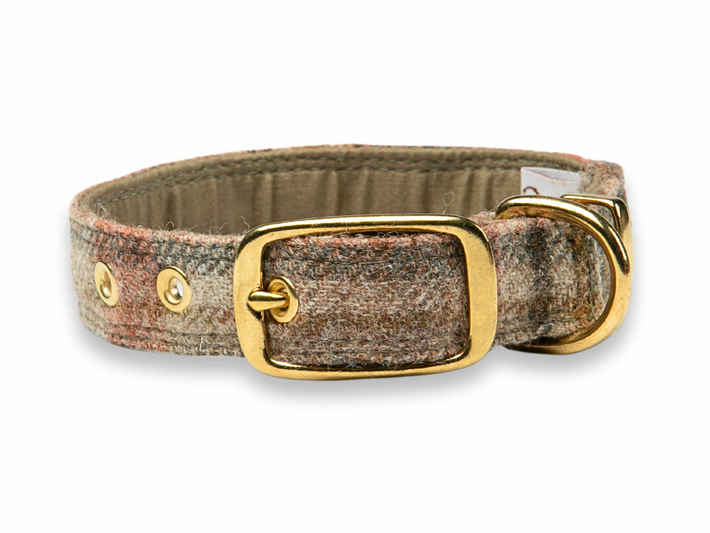 Unique Glen Coe Terracotta Abraham Moon Dog Collar by Collared Creatures - Bespoke Handmade Abraham Moon  Dog Collar,  Stylish Traditional Pattern, Available in Multiple Sizes