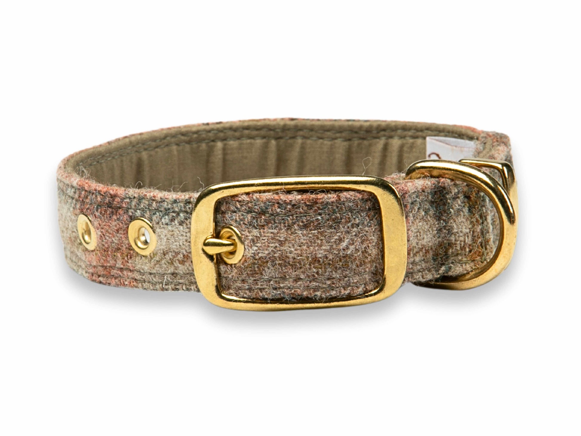 Unique Glen Coe Terracotta Abraham Moon Dog Collar by Collared Creatures - Bespoke Handmade Abraham Moon  Dog Collar,  Stylish Traditional Pattern, Available in Multiple Sizes