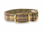 Unique Glen Coe Terracotta Abraham Moon Dog Collar by Collared Creatures - Bespoke Handmade Abraham Moon  Dog Collar,  Stylish Traditional Pattern, Available in Multiple Sizes