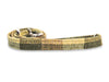 Green Block Herringbone Luxury Harris Tweed Dog Lead