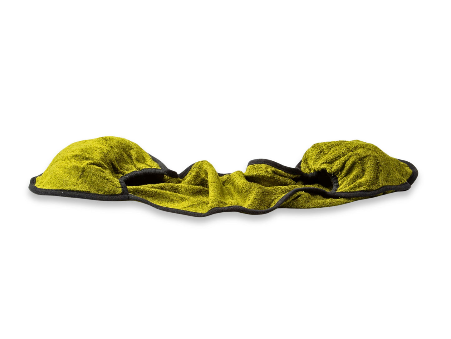 Green Super Absorbent Brown Bamboo Dog Drying Mitt by Collared Creatures UK