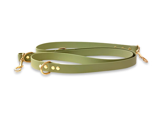 Guacamole Green Waterproof / Biothane Dog Training Lead Handmade in Yorkshire UK