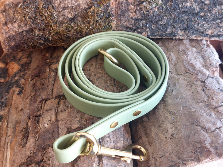 Guacamole Green Waterproof Biothane Dog Lead