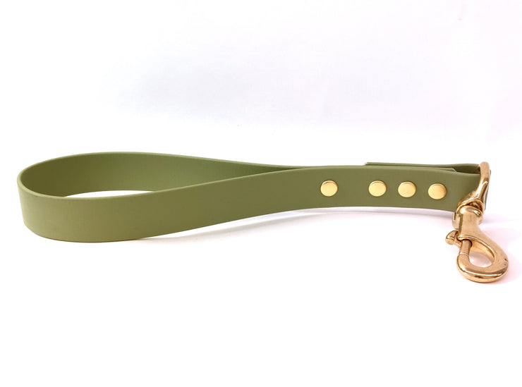 Guacamole Green Waterproof Biothane Traffic Handle Handmade in Yorkshire