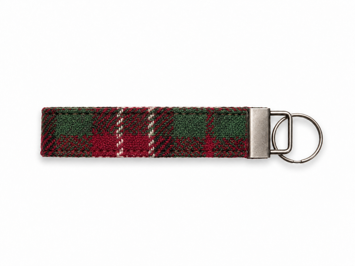  Christmas Green Check Amor-key fob collared creatures