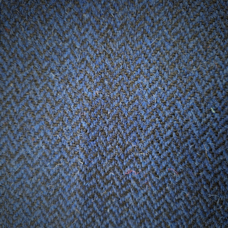 Midnight Blue Herringbone Luxury Harris Tweed Dog Collar