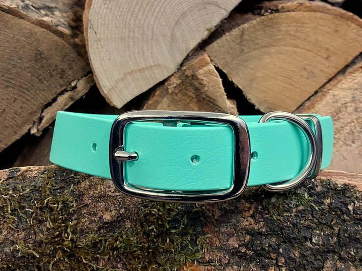 Mint Waterproof Biothane Dog Collar Handmade in Yorkshire