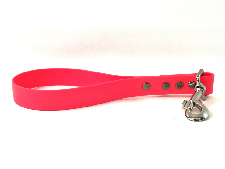 Neon Pink Waterproof Biothane Traffic Handle Handmade in Yorkshire