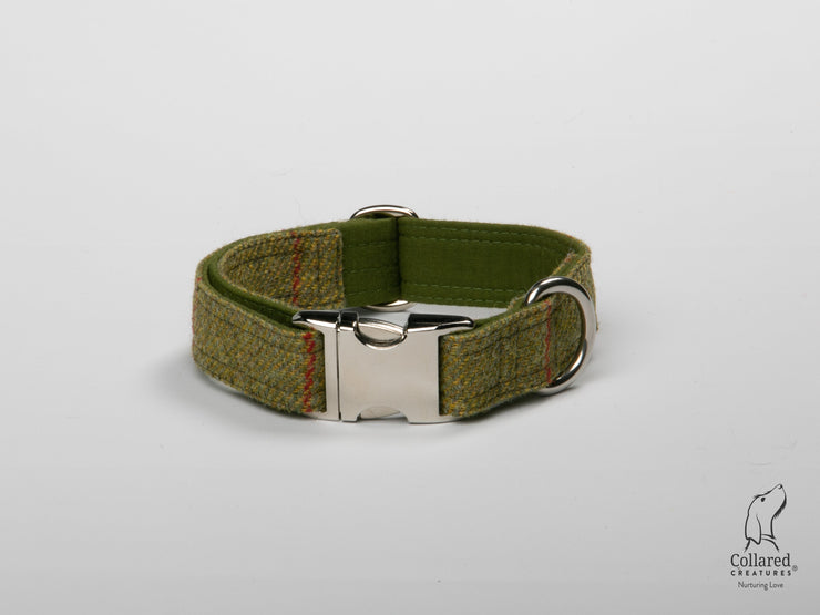 Collared Creatures Classic Yorkshire Tweed Luxury Dog Collar