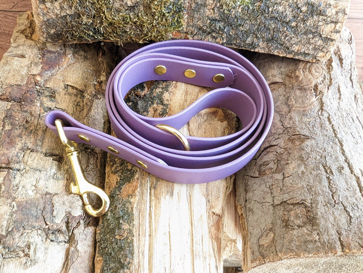 Mauve Waterproof Biothane Dog Lead