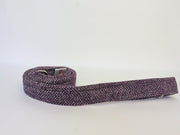 Collared Creatures Magenta & Grey Herringbone Harris Tweed Dog Lead