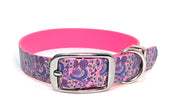 psychedelic Printed Waterproof Biothane Dog Collar/collared creatures