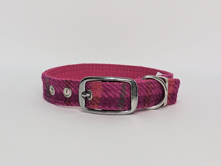 Cersie Check -Buckle Fastening Luxury Harris Tweed Dog Collar?collared creatures 