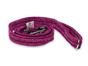 Collared Creatures Pink Koana Harris Tweed Luxury Dog Lead. Vibrant Pink Colourful Harris Tweed Dog Lead Handmade in the UK. Pair With a Matching Harris Tweed Dog Collar.