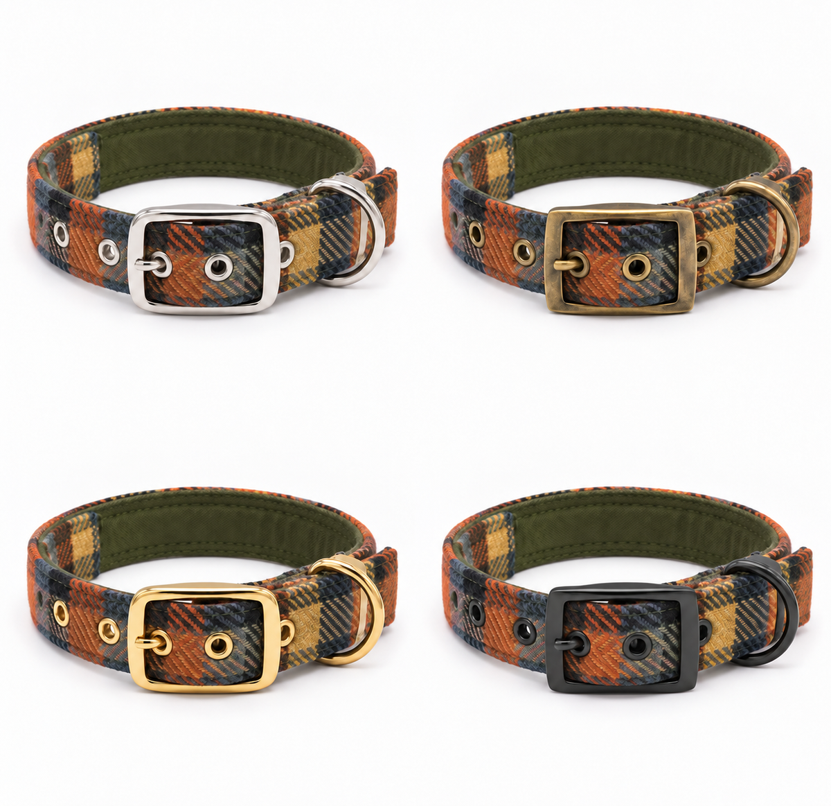 Highland Ember Amor- Buckle Fastening Luxury Amor Tweed Dog Collar