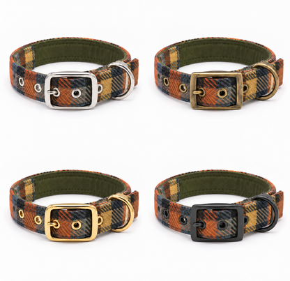 Highland Ember Amor- Buckle Fastening Luxury Amor Tweed Dog Collar
