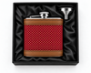Santa In A Snowman Amor Tweed Hip Flask Gift Set