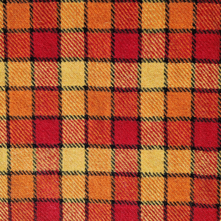 Sunset Check Luxury Harris Tweed Dog Collar