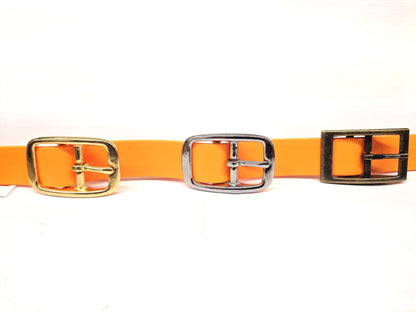 Tangerine Waterproof Biothane Buckle Dog Collar