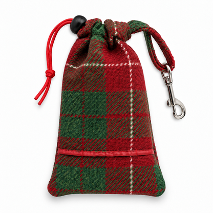 christmas tweed dog treat bag collared creatures