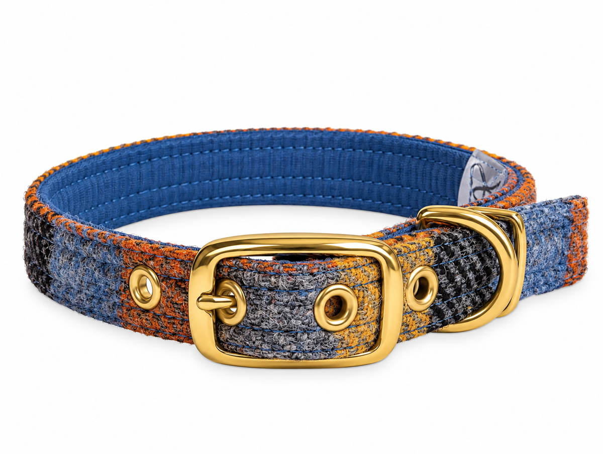Highland Ember Tweed Dog Collar