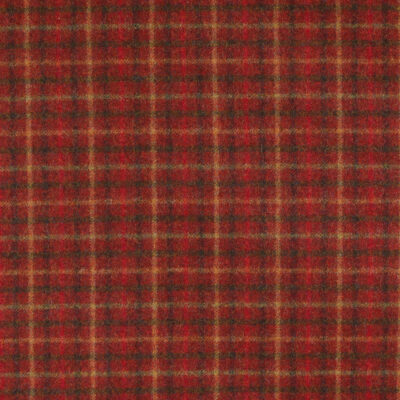 Balmoral Claret Check - Buckle Fastening Luxury Abraham Moon Tweed Dog Collar