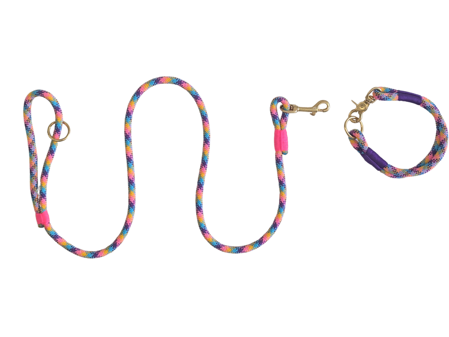 dolomite handmade rope dog collar /collared creatures