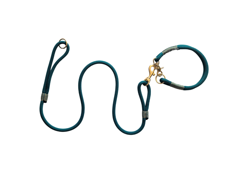 Seaweed Handmade Rope Dog Collar with whipping