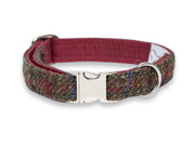 Winter Woodland Luxury Harris Tweed Dog Collar by Collared Creatures - Luxury Handmade Clasp Tweed Dog Collar, Durable & Stylish, Available in Multiple Sizes
