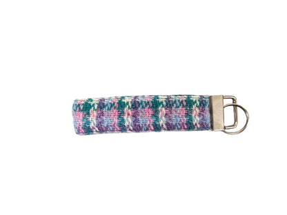 Wisteria Houndstooth Luxury Harris Tweed Dog Collar