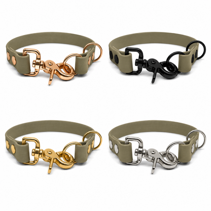 Olive Waterproof Biothane Slip Dog Collar