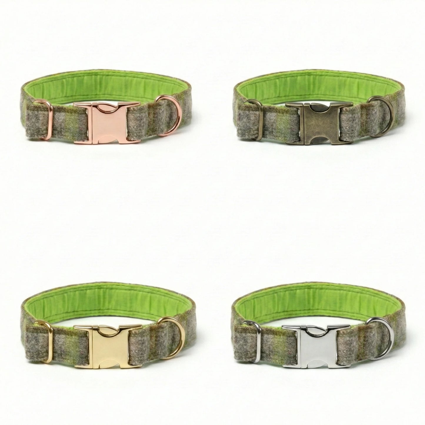 Abraham Moon Bibury-Lichen Luxury Dog Collar - Collared Creatures LTD