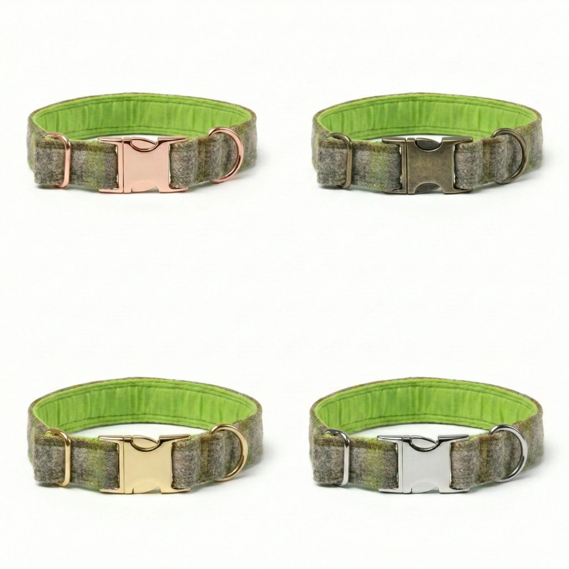 Abraham Moon Bibury-Lichen Luxury Dog Collar - Collared Creatures LTD