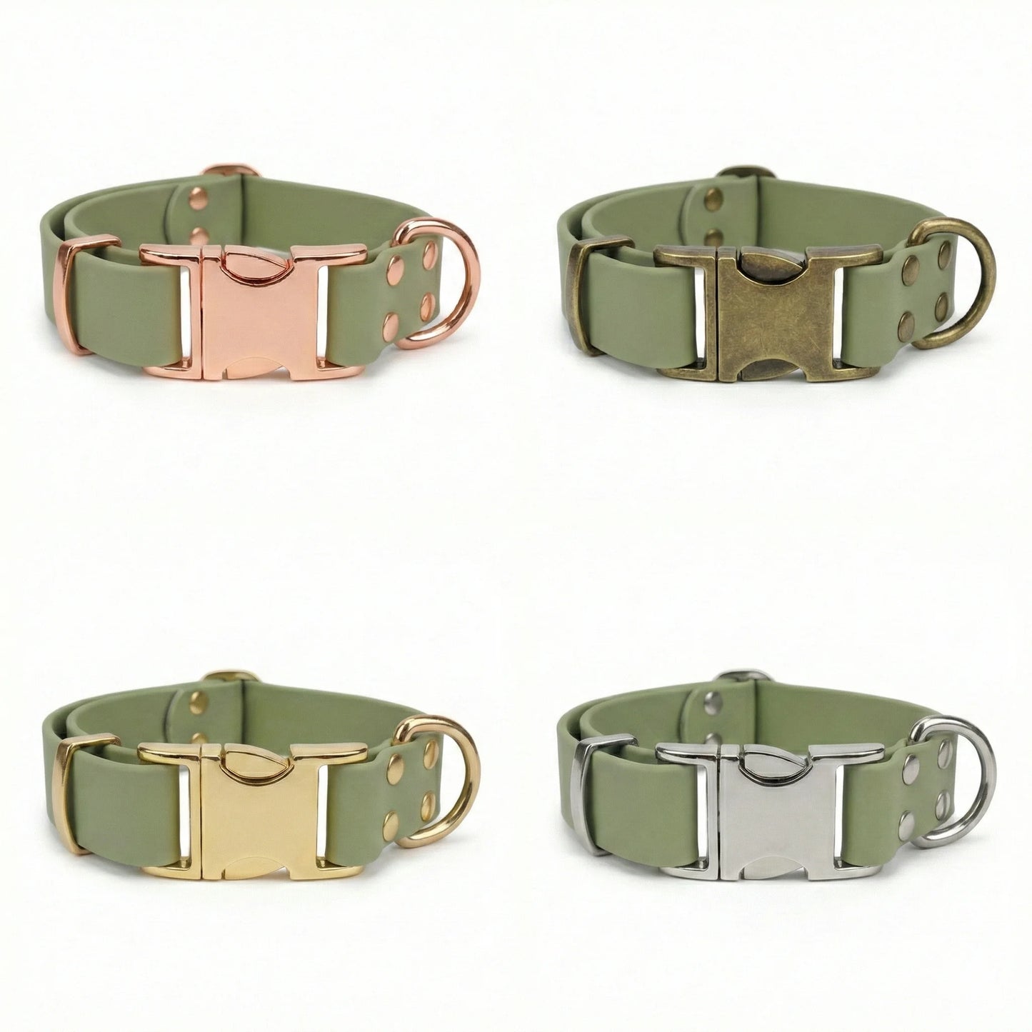 Guacamole Waterproof Biothane Metal Clasp Dog Collar